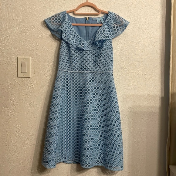NWOT Draper James Baby Blue Lace Dress size 0 - Picture 5 of 8